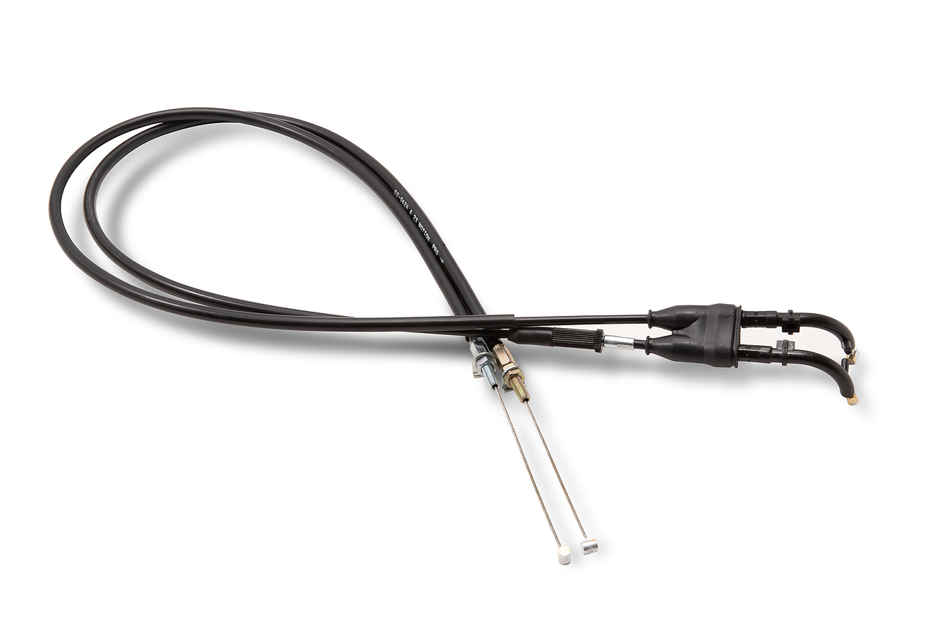 MOTION PRO BLACK VINYL THROTTLE CABLE PUSH-PULL SET HON - 02-0624